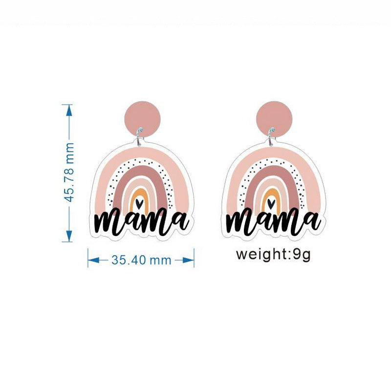 Wholesale Mother's Day Acrylic Earrings